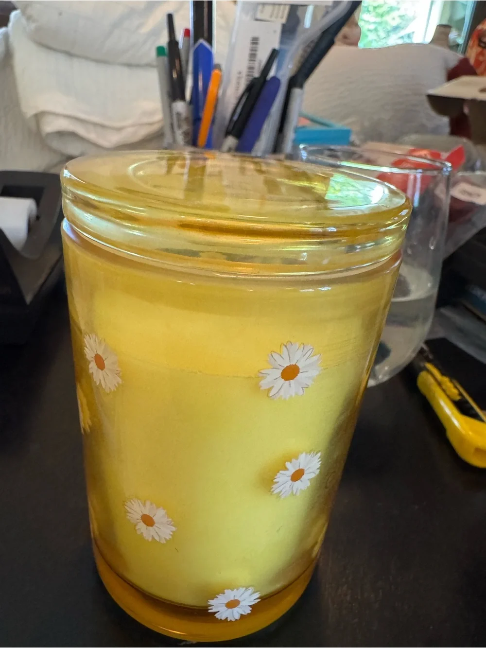 DW Home Daisy & Chamomile Scented Candle - Yellow Francesca